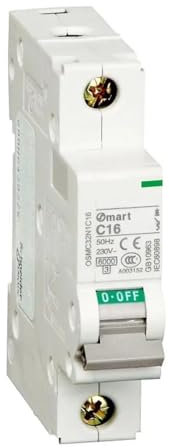 OSMC32N-D6A/1P OSMC32N1D6 Disjoncteur miniature OSMC32N, 1P, courbe D, 6A, 230V, Icn=6kA, M5