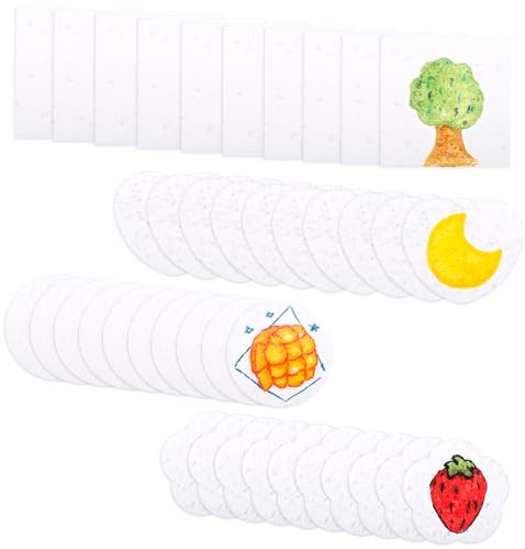 lasuroa 40 Stück Magisches Schaum-Strukturpapier, 3D Schaum Strukturmalerei Magische Puffy-Farbe DIY Leinwand Zelluloseschwamm Kunstpapier Spaß Kreativ Künstlerbedarf für Kinder und Erwachsene