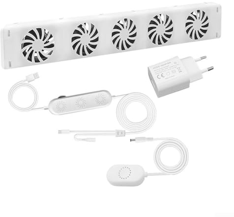Heizkörper Ventilator Kühlerlüfter für Smart Radiator Booster Erweiterungsset Lüfter, Geräuscharm Heizkörperventilatoren für Heiz- und Kühlsysteme für Wohnhäuser(MXRV-25-S201)