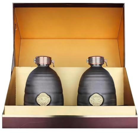 Lot de 2 Bouteilles de Vinaigre Noir du Shanxi, 500 Ml Chacune, Vinaigre de Riz Fermenté Naturellement et Vieilli 5 Ans, Fabrication Artisanale Traditionnelle Chinoise