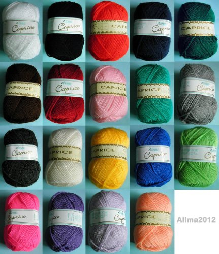 50 gr. Caprice von Rellana Acrylgarn 26 Farben Auswahl (134 pink)
