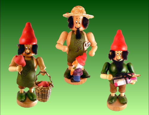 aus dem Erzgebirge Räuchermännchen Obst-Wichtel 20cm original Handarbeit