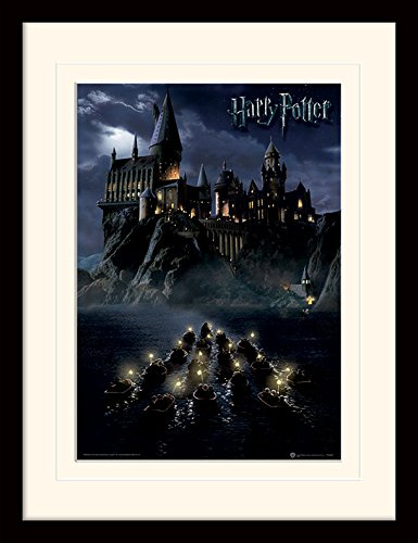 Pyramid International MP11080P-PL Harry Potter (Hogwarts School) montiert und gerahmt, Mounted 250 GSM Paperwrap MDF, Mehrfarbig, 44 x 33 x 4 cm