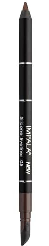 IMPALA | Wasserdichter Gel-Eyeliner mit Silikon, Braun Nº 05 | Präziser Strich oder rauchiger Effekt | Leicht aufzutragende cremige Textur | Intensive, lang anhaltende und wasserfeste Farbe