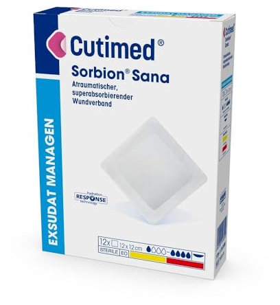 SORBION Cutimed Sana Wundauflage 22x22 cm 48 St