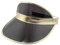 Freak Scene Retro Schildkappe - Sun Visor Cap - 80s Poker Visier Mütze - Farbe: schwarz-Gold