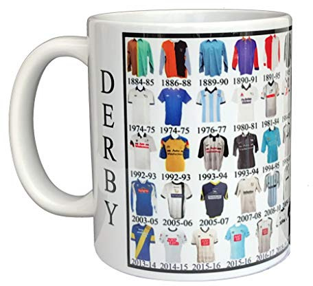 Glory Mugs Derby County Mug Shirt History