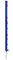 AKO 5X Kunststoffpfahl Titan Plus m.Trittverstärkung, 110 cm, blau - Länge über Grund: 90cm - Schafe, Rinder, Wildabwehr