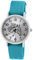 Pacific Time Mädchen Armbanduhr Uhr Pferd Pferdemotiv analog Quarz mit Textilarmband hellblau 10408