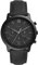 Fossil Neutra uhr für Herren, Chronographenwerk mit Edelstahl- oder Lederarmband, Dunkelgrau, 44MM