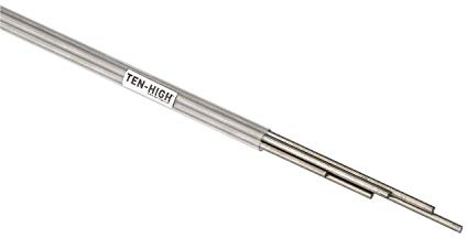 TEN-HIGH Tige de soudure en titane TA2, diamètre 1,6 mm, fil de titane ERTi-2, longueur 1000 mm, lot de 5