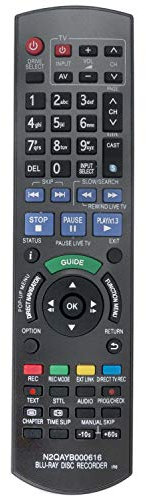 ALLIMITY N2QAYB000616 Remote Control Replaced for Panasonic Blu-ray Disc Recorder DMR-BST701 DMR-BST700 DMR-BST800 DMR-BWT800