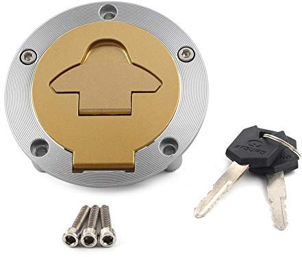 Three T Serbatoio del carburante a gas con chiavi compatibile con Ducati 748 848 996 998 999 1098, Monster 620 750 S2R, Hypermotard 796 1100, ST3 ST4 ST4S, Monster 900 1200