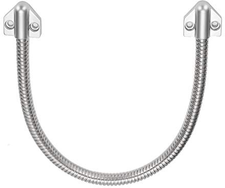 Gaine Cable Porte, 8 Pouces(450 mm) Protecteur Câble Contrôle D'Accès Boucle Porte Acier Inoxydable antirouille Protége-câble Flexible et Facile à Installer