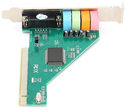 Annadue PCI Sound Card, Channel 4.1 Internal Sound Card, 24 Bit Stereo Sound Card, HRTF 3D Sound Effect, with Optical Disc, for Win98 Win2000 XP NT Signal Voltage