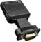 OcioDual Aktiv VGA Buchse zu HDMI Stecker Adapter mit Audio Kabel Video Full HD 1080p 720p Konverter für Laptop PC Monitor TV
