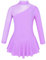 iEFiEL Kinder Mädchen Ballettkleid Eiskunstlauf Kleid Swing Schaukel Tanzkleid Ballettanzug Langarm Body Trikot Turnanzug gr. 104-176 Lavendel 140