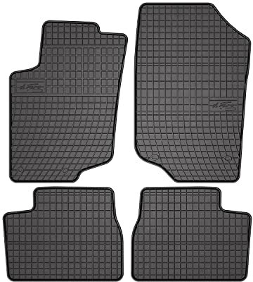 OMAC Gummi Fußmatten kompatibel mit Peugeot 207 2006-2012 Automatten Gummi Schwarz 4tlg