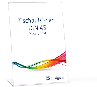 Tischaufsteller »L-Ständer« DIN A5 hoch, PS