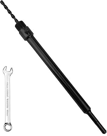 400mm SDS Plus verlängerung und 4-Schneidigen Zentrierbohrer 8x110mm,Wandlochsägebohrer für Bohrkrone