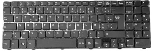 T-ProTek Italiano nera tastiera Keyboard Tastatur compatibile Con per MSI CR643