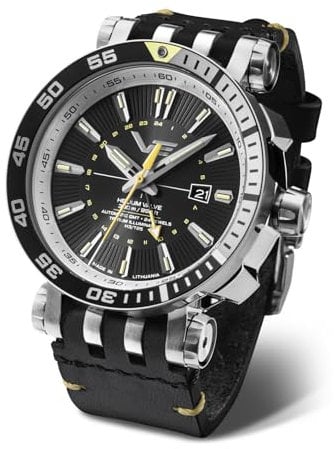 Vostok Europe Energia GMT Mens Analogue Automatic Watch with Synthetic Bracelet NH34-575A718