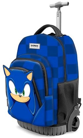 Sonic The Hedgehog - SEGA Unisex 06626 Fan GTS Trolley-Rucksack Sight, Blau, Einheitsgröße