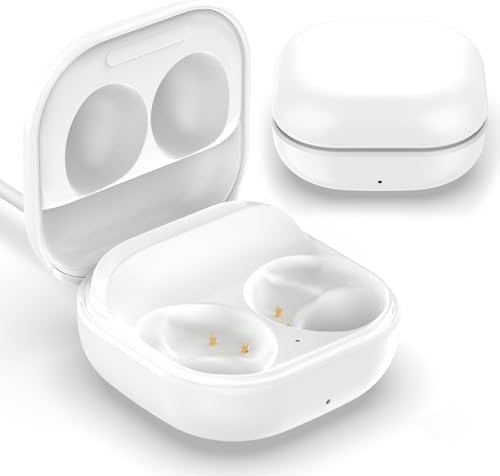 Ersatz-Ladekoffer für Samsung Galaxy Buds 2, Ladedock mit Kabel (Weiß, ohne Ohrhörer, unterstützt kein kabelloses Laden)