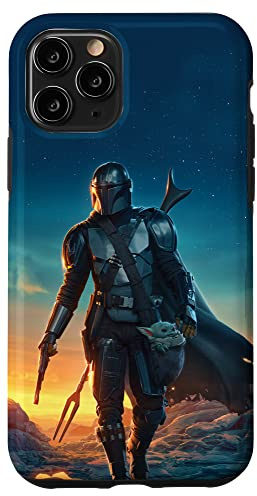 Star Wars The Mandalorian and Grogu Sunset Poster Case for iPhone 11 Pro