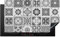 KitchenYeah© Copri Piano Cottura Induzione 90x52 cm Coprifornelli Fornello Proteggi Tutto per la Cucina Fornelli Vintage - Mosaico - Nero - Bianco