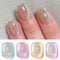 Born Pretty Cat Magnetic Eye Gel - U V Nagellack Blaue Tränen Auroras Gel Nagellack Blau Rosa Gelb Lila Glasiger Glitter Holographisch Maniküre und Nagelkunst DIY zu Hause