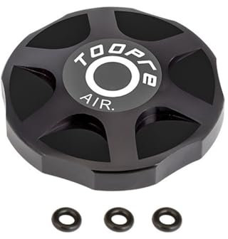 HOUSON Fahrrad Federgabel Ventildeckel, Gabel Luftkammer Abdeckung Fahrrad Ersatzteile für Mountainbike Schwarz