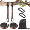 Vicloon Schaukel Befestigung, Hängematte Befestigung, 2er 2m Hängematte Seil + 2 Karabiner + Aufbewahrungstasche, Outdoor-Baum Hängesessel Spielplatz Set, 300 kg, Orange