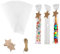 Wenrescry 100 Stück Cellophantüten 30x6cm, Geschenktüten durchsichtig, Durchsichtige Kerzenverpackungen mit Geschenkanhängern, Ideal für Weihnachten, Geburtstag & Hochzeit