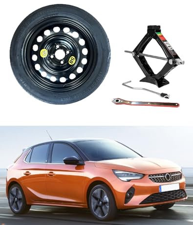 Ersatzrad, 40,6 cm (16 Zoll), passend für Opel Corsa-F mit Wagenheber 125/80R16