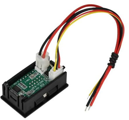 Amperometro Voltmetro Digitale - Doppio display LED CC 100 A, LED a 3 cifre ad alta luminosità | Multimetro con display a doppio colore blu rosso, testina digitale del misuratore di tensione per profe
