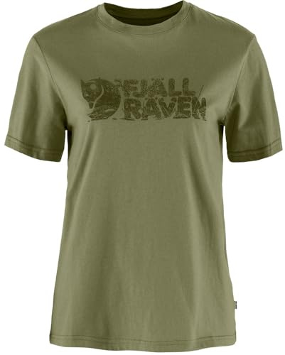 Fjällräven Damen Lush Logo T-Shirt, Green, S