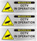 3Pcs CCTV Sign CCTV in Operation Sign Metal with Self Adhesive CCTV Warning Signs Brushed Aluminium Security Notice CCTV Stickers Camera Metal Sign for Home, Business (9.8x 3.5 in)