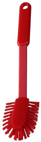 10 Stück Haug Bürsten Haug Bürsten, Spülbürste, oval, rot, L: 270mm, B: 65mm, H: 50mm