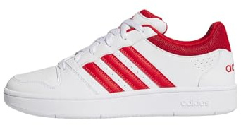adidas Herren Hoops Classic Shoes, FTWR White/Red/FTWR White, 44 EU
