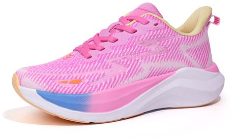 Hawkwell Cloud Zero Active Cushion Donna Traspirante Tennis Walking Sneakers Moda Palestra Allenamento Scarpe Cura, Fucsia, 38 EU