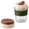 LfrXtra Taza de café frío resistente, moldes integrados para cubitos de hielo, aptos para lavavajillas, base antideslizante, frascos de café para viajeros