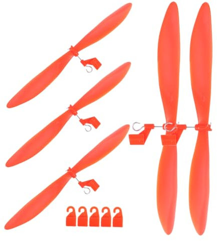 JOINPAYA 5 Sets Rc Helicopter Propellers Plastic Model Airplane Parts for DIY Projects Science Kits and Aircraft Repair Propeller with Tail Hooks