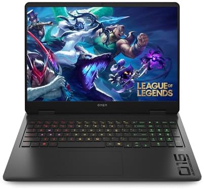 HP OMEN 16-am0010sl, Gaming Laptop, (Intel Core Ultra 7, NVIDIA RTX 5070, 32GB RAM, SSD 2TB, Display 16 WXGA 240 Hz 500 Nits), Notebook, Free DOS, Tastiera Italiana, QWERTY, Nero