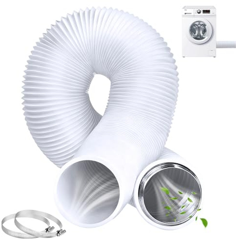 5M Aluminium Flexible Ventilation Air Ducting - Ø100mm (4 Inch) Heat Resistant Vent Hose Pipe for Tumble Dryer, Hydroponics, Extractor Fan, Kitchen (16FT)