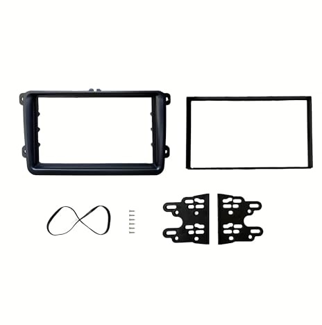 Armaturenbrett Double DIN Stereo Radio Fascia Frame Trim Rahmen Für Passat B6 B7 Für Golf 5 6 Für Polo Für Jetta Panel-Trim