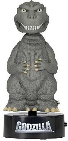 NECA NECA42877 - Classic Godzilla Body Knocker Solar Powered Bobble, 15 cm