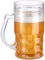 Rosenstein & Söhne Fake Bierglas: Doppelwandiger Bierkrug, Bier- & Getränke-Kühler mit Fake-Bier, 0,3 l (Bierglas Kühler, Getränkekühler, Flaschenkühler)