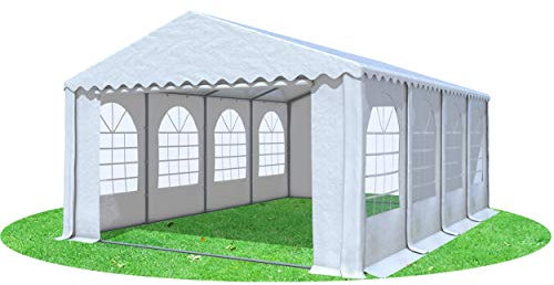 Stabilezelte Partyzelt Festzelt 5x8m Giant Pro PVC 550/g² feuersicher 2,60m Durchgang mit Fenster