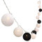 Gardeningwill 3M/10Ft 30 Black White Ball LED Xmas Wedding Battery Operated String Fairy Light